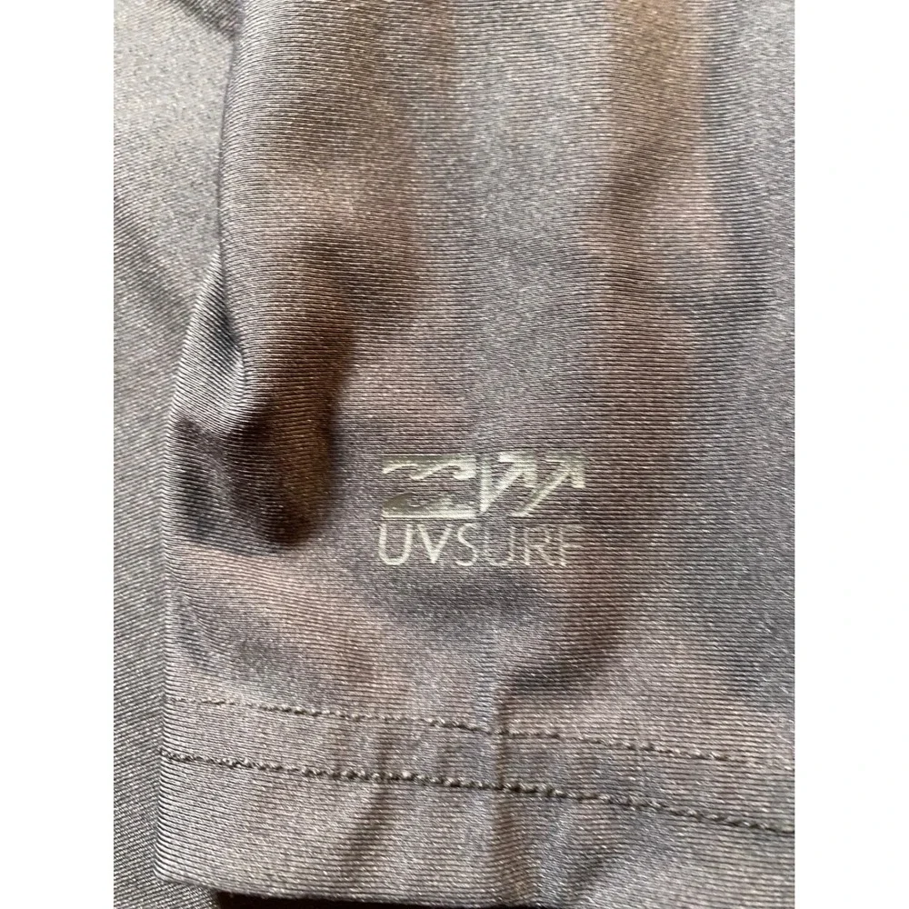 Billabong Mens UVSURF UPF 50+ Long Sleeve Rash Guard Gray Loose Fit Medium